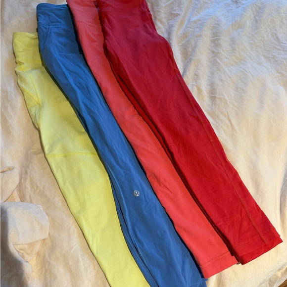 lululemon athletica Pants - Leggings (2) from Outdoor Voices (size M) and (2) from Luluemon (size 6).